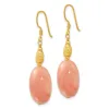 Curata 925 Sterling Silver Gold Plated Red Aventurine Dangle Earrings - 49.8x15.5mm sold by Zulily
