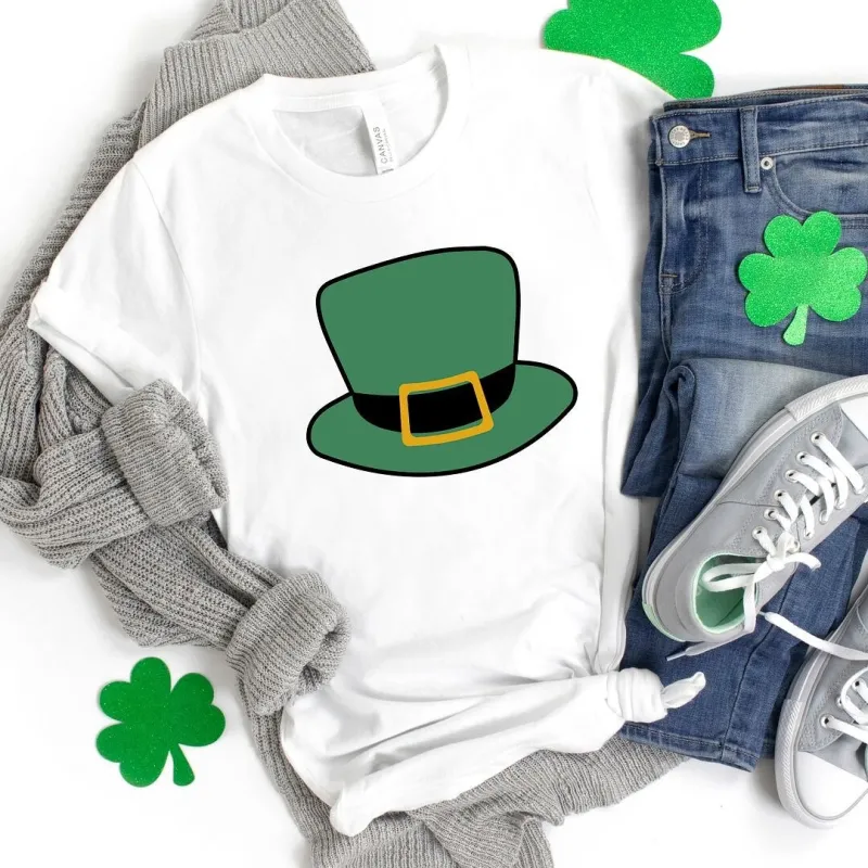 Leprechaun Hat Short Sleeve Crewnneck Tee sold by Zulily