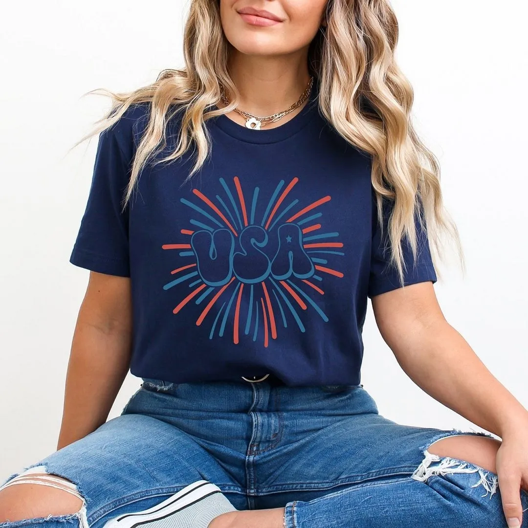 USA Firework Short Sleeve Crewnneck Tee sold by Zulily product image thumbnail 3