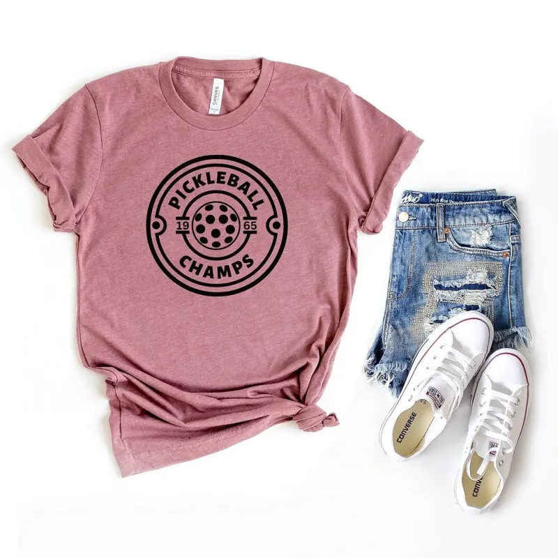 Pickleball Champs Short Sleeve Crewnneck Tee sold by Zulily