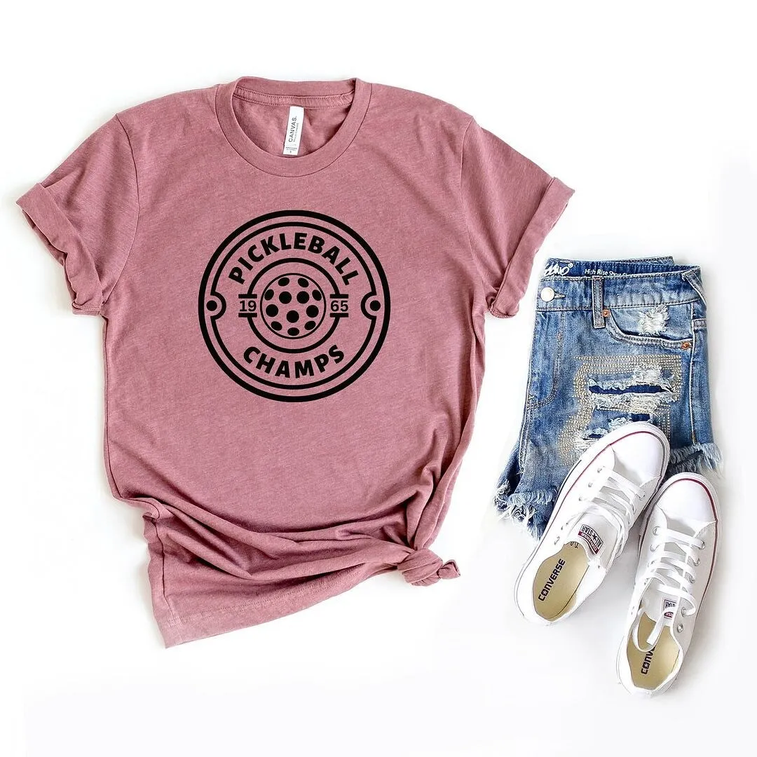 Pickleball Champs Short Sleeve Crewnneck Tee sold by Zulily