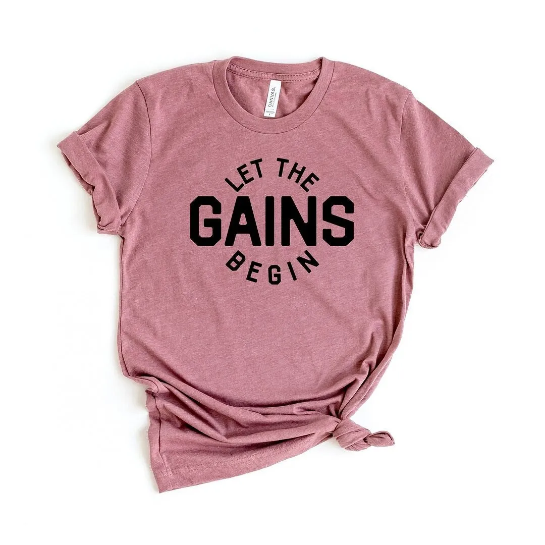 Let The Gains Begin Short Sleeve Crewnneck Tee sold by Zulily product image thumbnail 2
