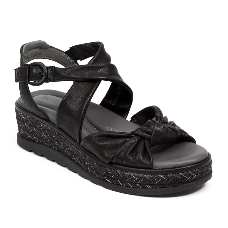 Jambu Diana Leather Platform Wedge Sandals sold by Zulily