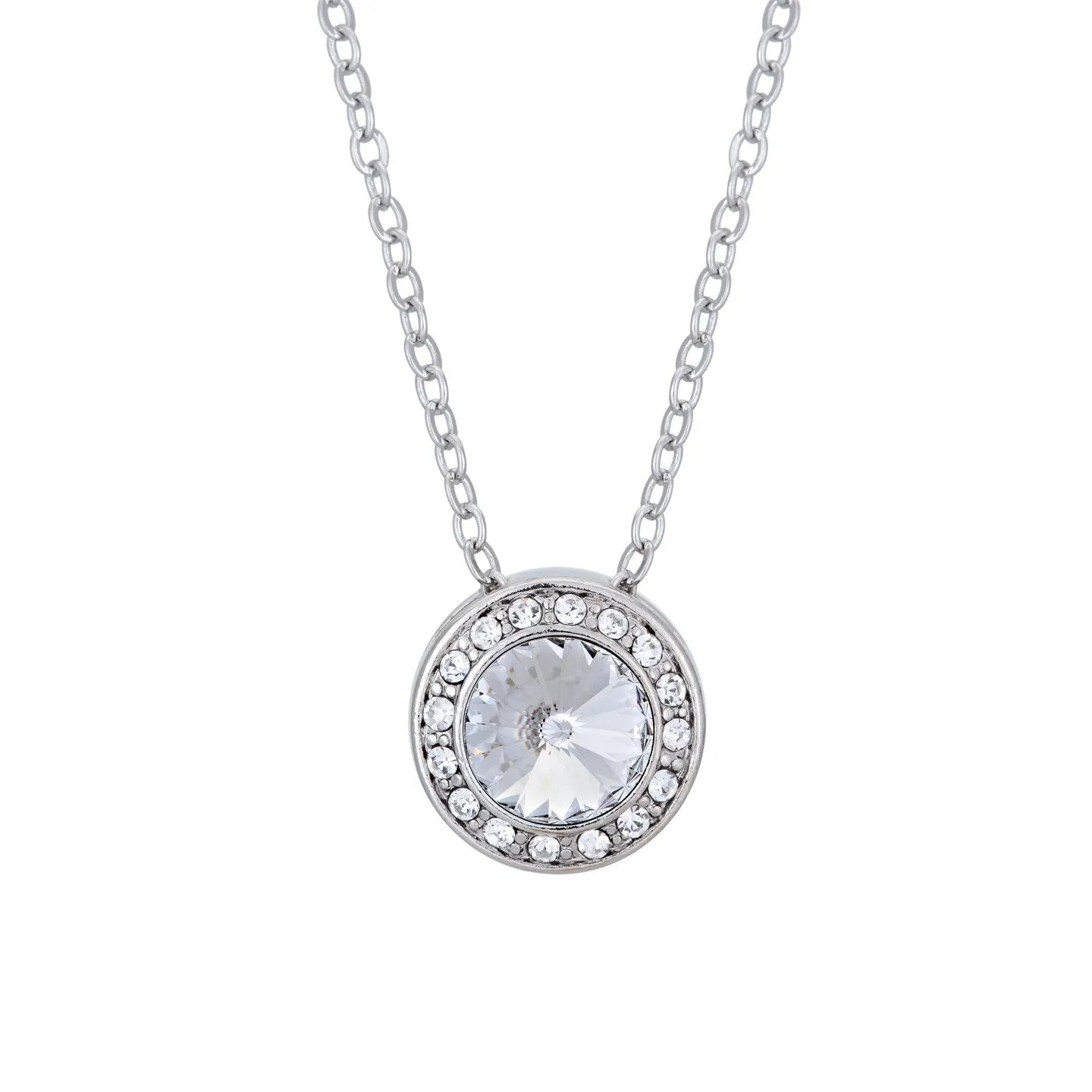 Crystal Pave Halo Pendant Necklace with Swarovski Crystals sold by Zulily product image thumbnail 4