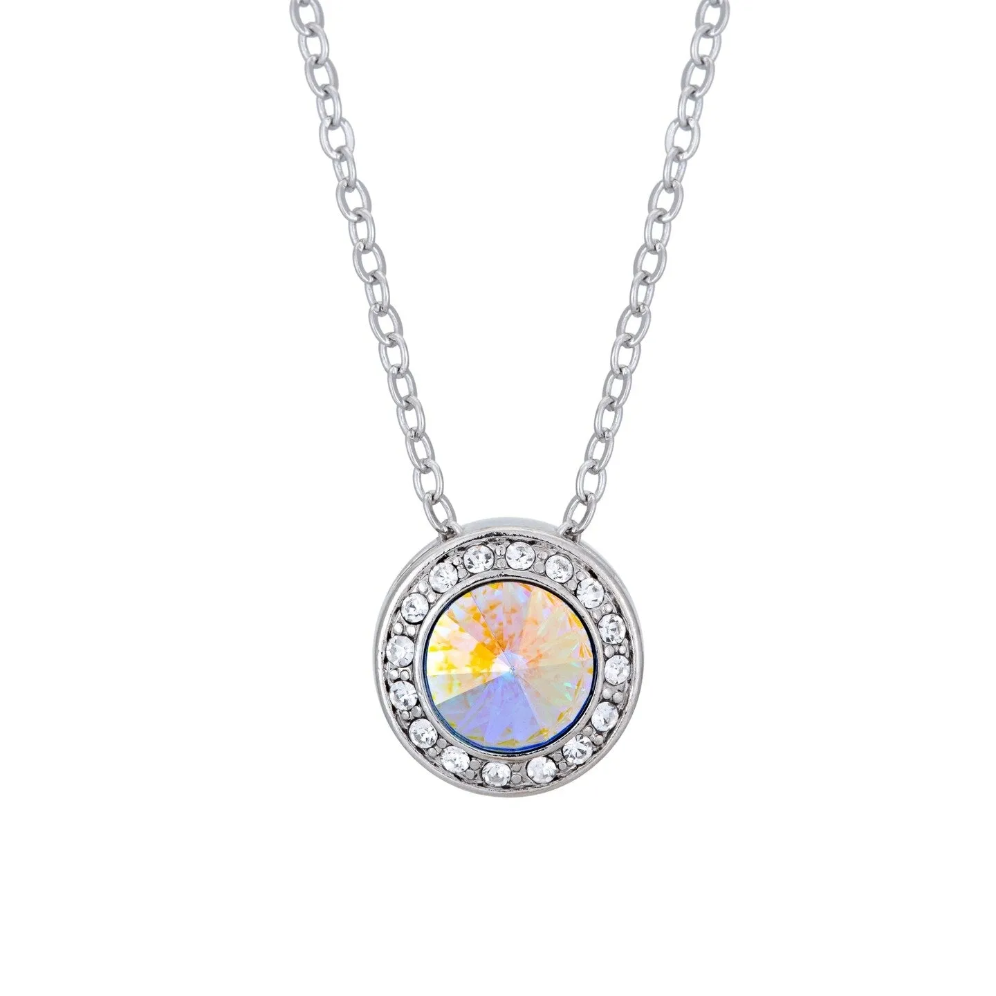 Crystal Pave Halo Pendant Necklace with Swarovski Crystals sold by Zulily product image thumbnail 3
