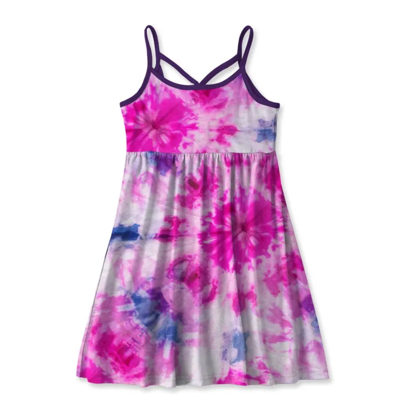 Pink Tie-Dye A-Line Dress sold by Zulily