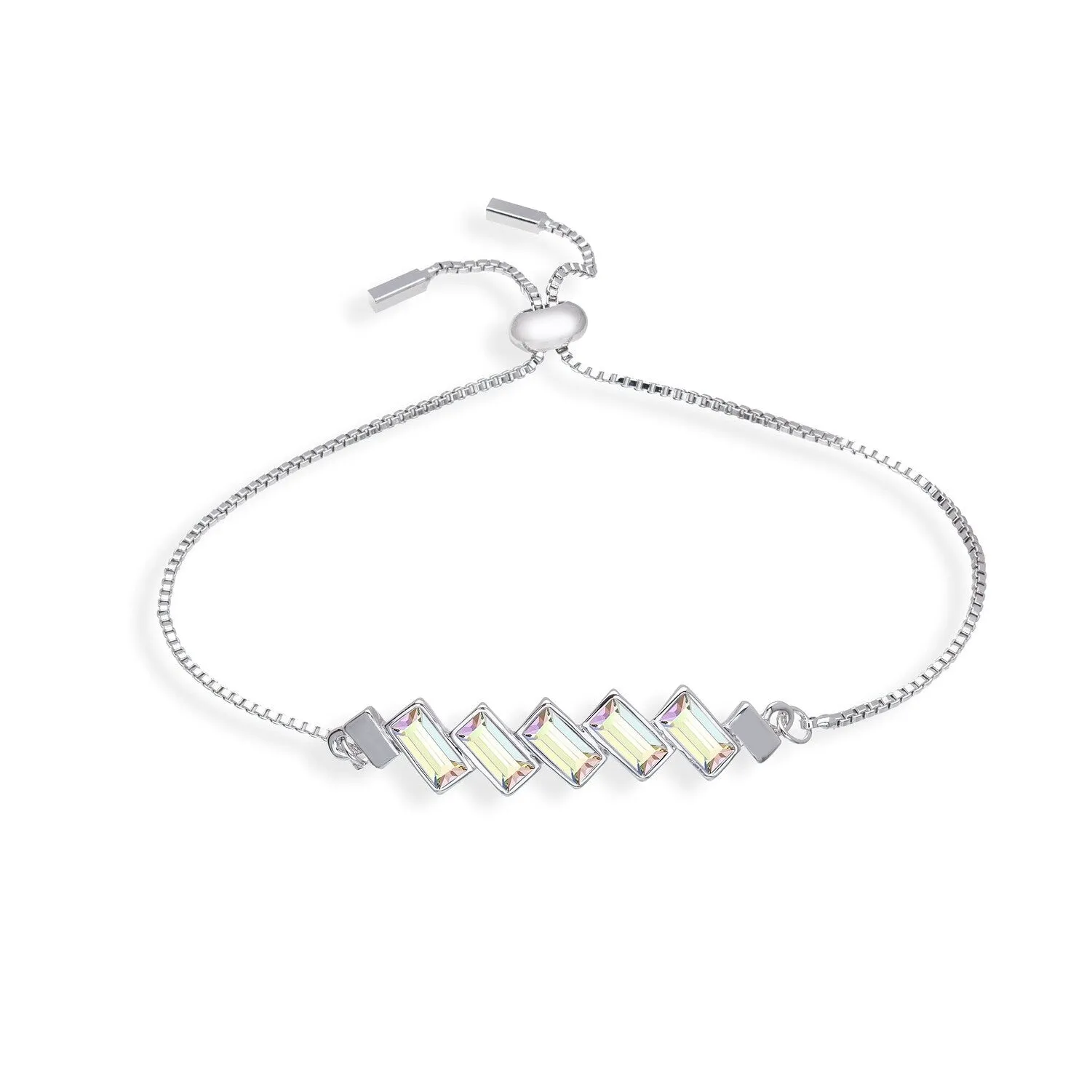 Baguette Crystal Adjustable Bracelet sold by Zulily product image thumbnail 3