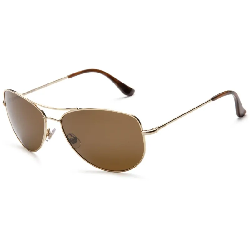 Ally Gold Pilot Women's Metal Polarized Sunglasses sold by Zulily