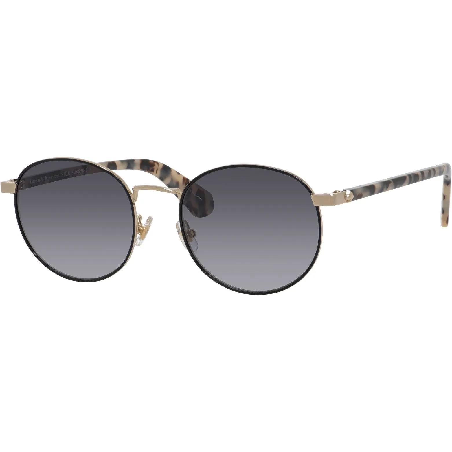 Adelais Black Havana Women's Round Metal Sunglasses sold by Zulily