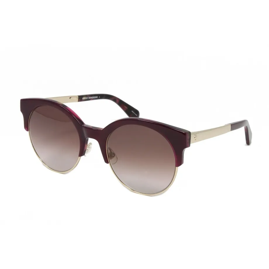Kaileen Burgundy Havana Women's Round Plastic Sunglasses sold by Zulily