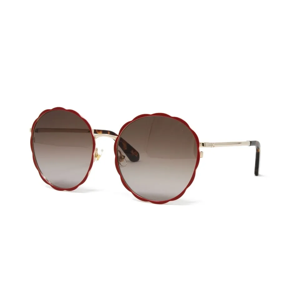 Cannes Red Women's Round Metal Sunglasses sold by Zulily