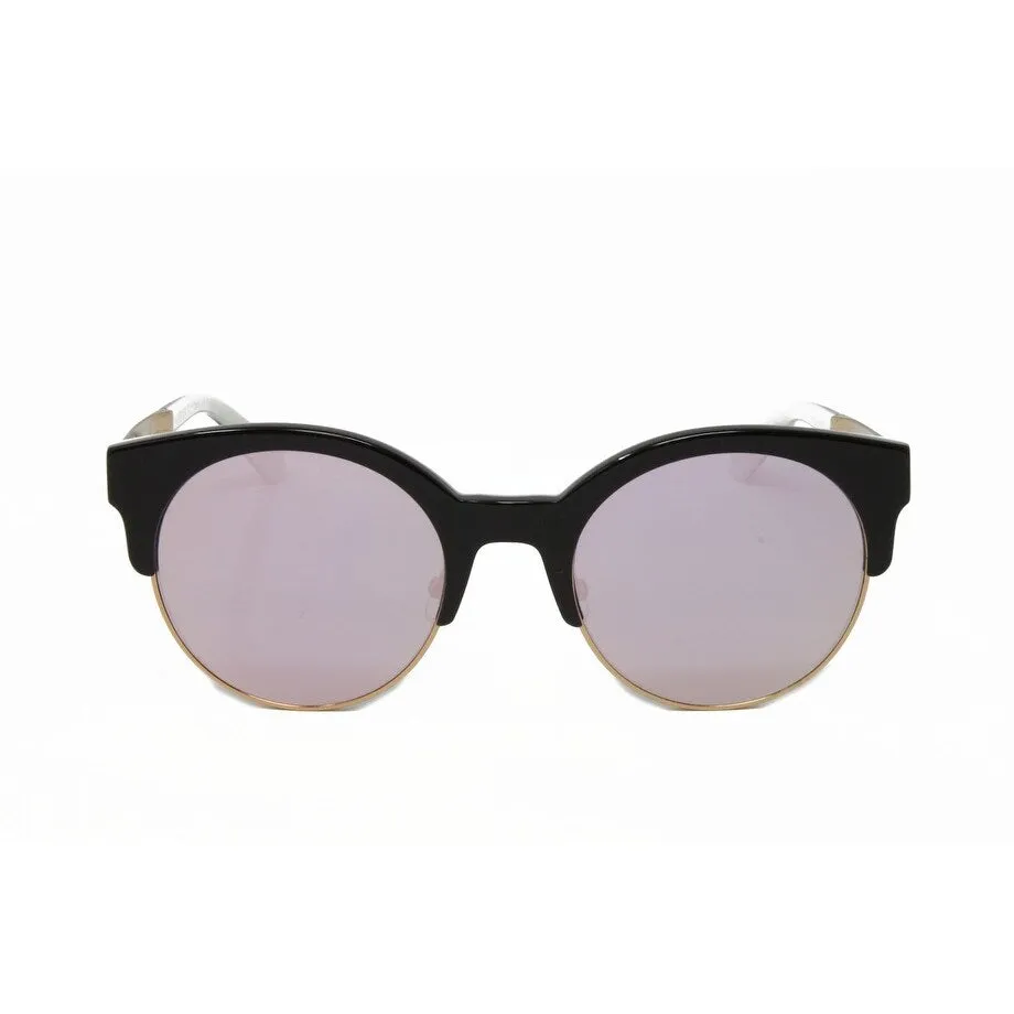 Kaileen Black White Women's Round Plastic Sunglasses sold by Zulily product image thumbnail 2