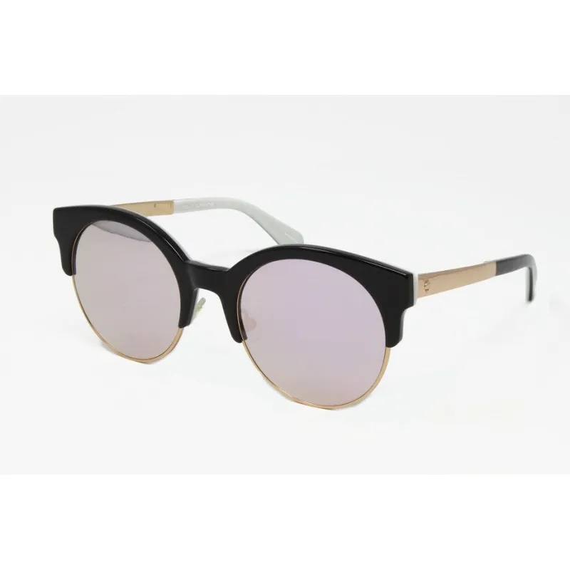 Kaileen Black White Women's Round Plastic Sunglasses sold by Zulily