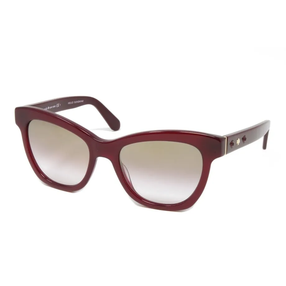 Krissy Burgundy Women's Cat-eye Plastic Sunglasses sold by Zulily
