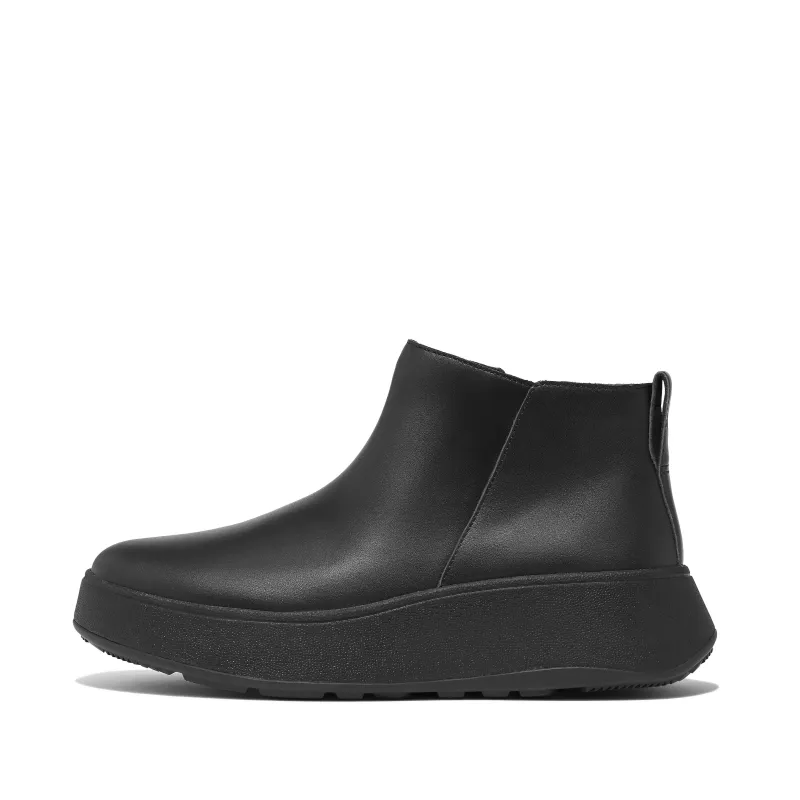 F-mode leather flatform zip ankle boots GM2-090 sold by Zulily
