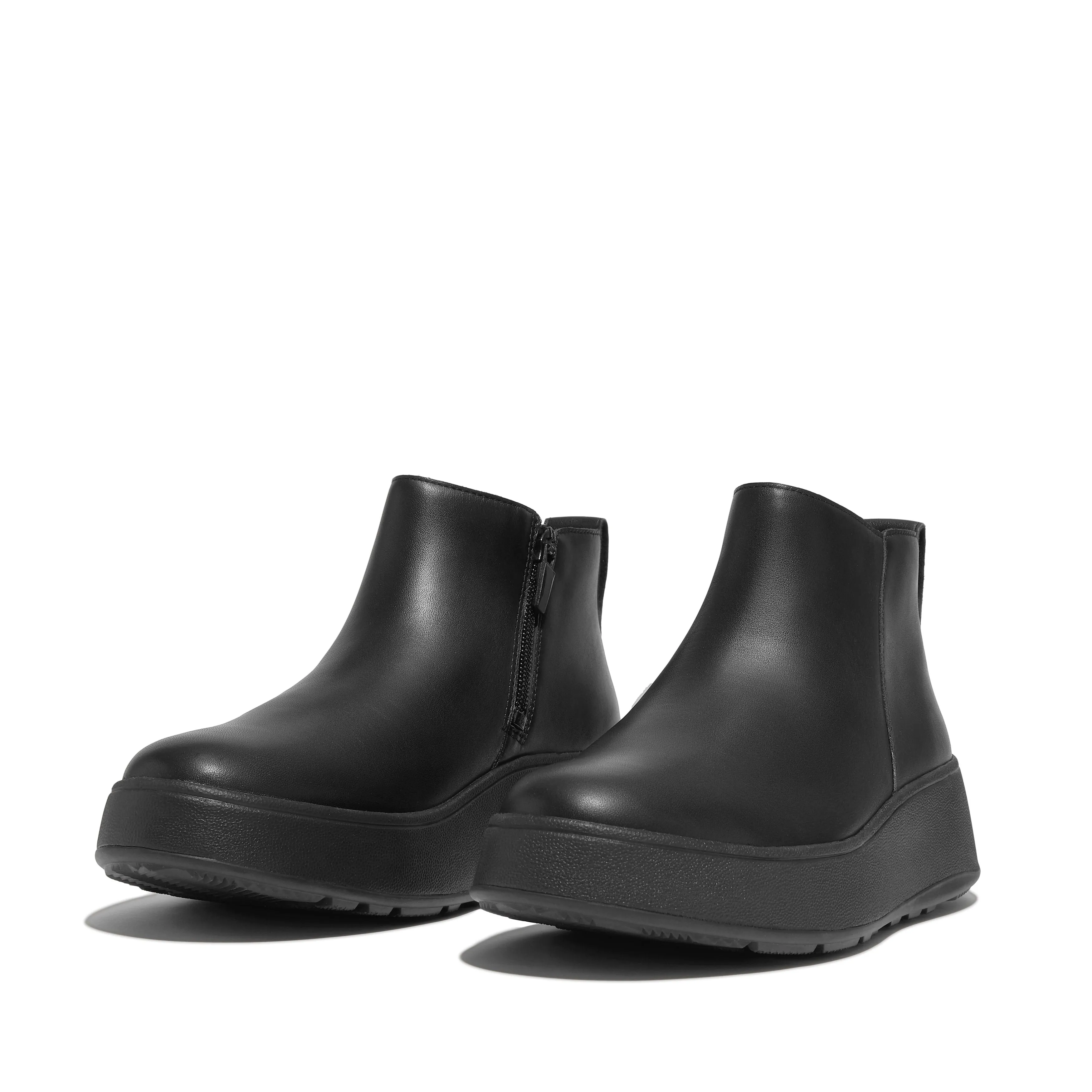 F-mode leather flatform zip ankle boots GM2-090 sold by Zulily product image thumbnail 4