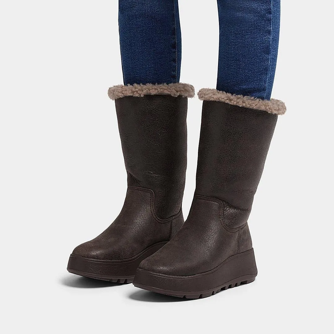 F-mode double-faced shearling flatform calf boots GP2-167 sold by Zulily product image thumbnail 2