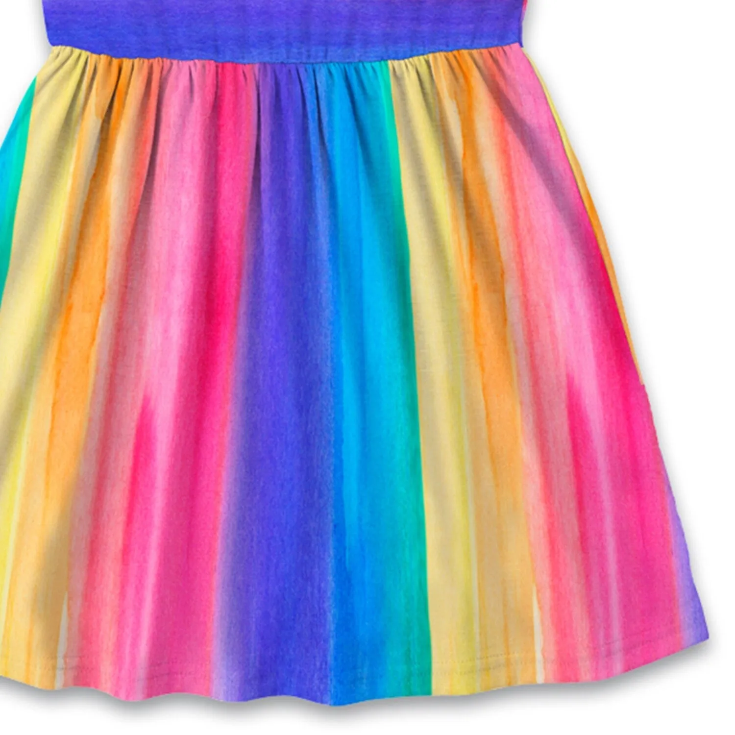 Multi Color Watercolor Stripe Tank Dress sold by Zulily product image thumbnail 3