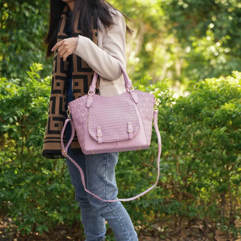 Talula Signature Printed Vegan Leather Women's Satchel Bag sold by Zulily