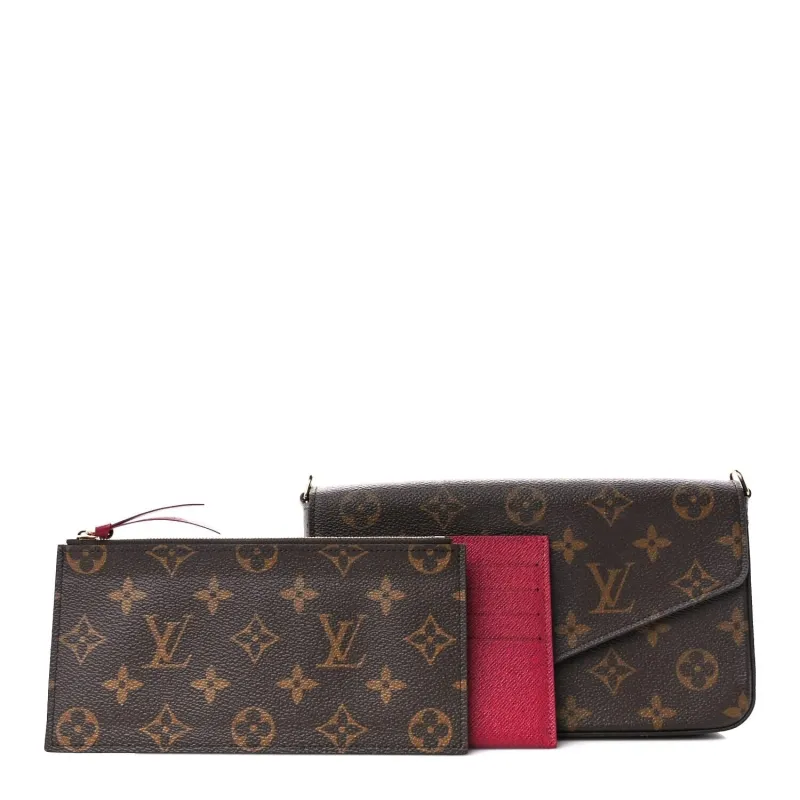 Louis Vuitton Monogram Pochette Felicie Chain Wallet Fuchsia (Pre-Owned) sold by Zulily