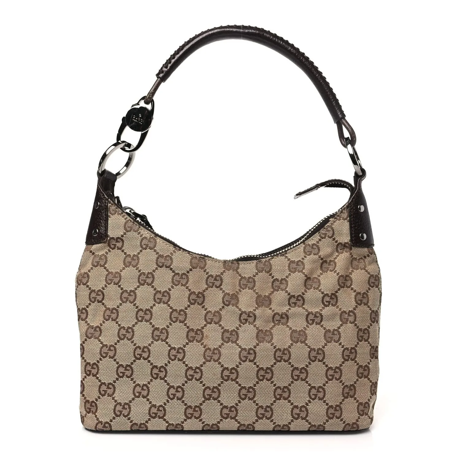 Gucci Braided Handle Hobo GG Canvas (Pre-Owned) sold by Zulily