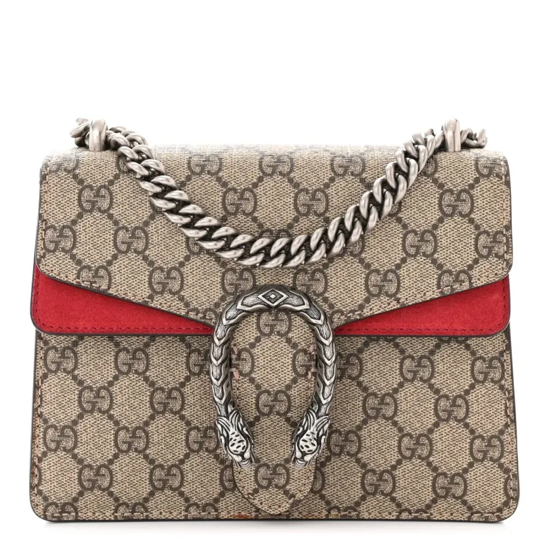 Gucci GG Supreme Monogram Mini Dionysus Shoulder Bag Taupe (Pre-Owned) sold by Zulily