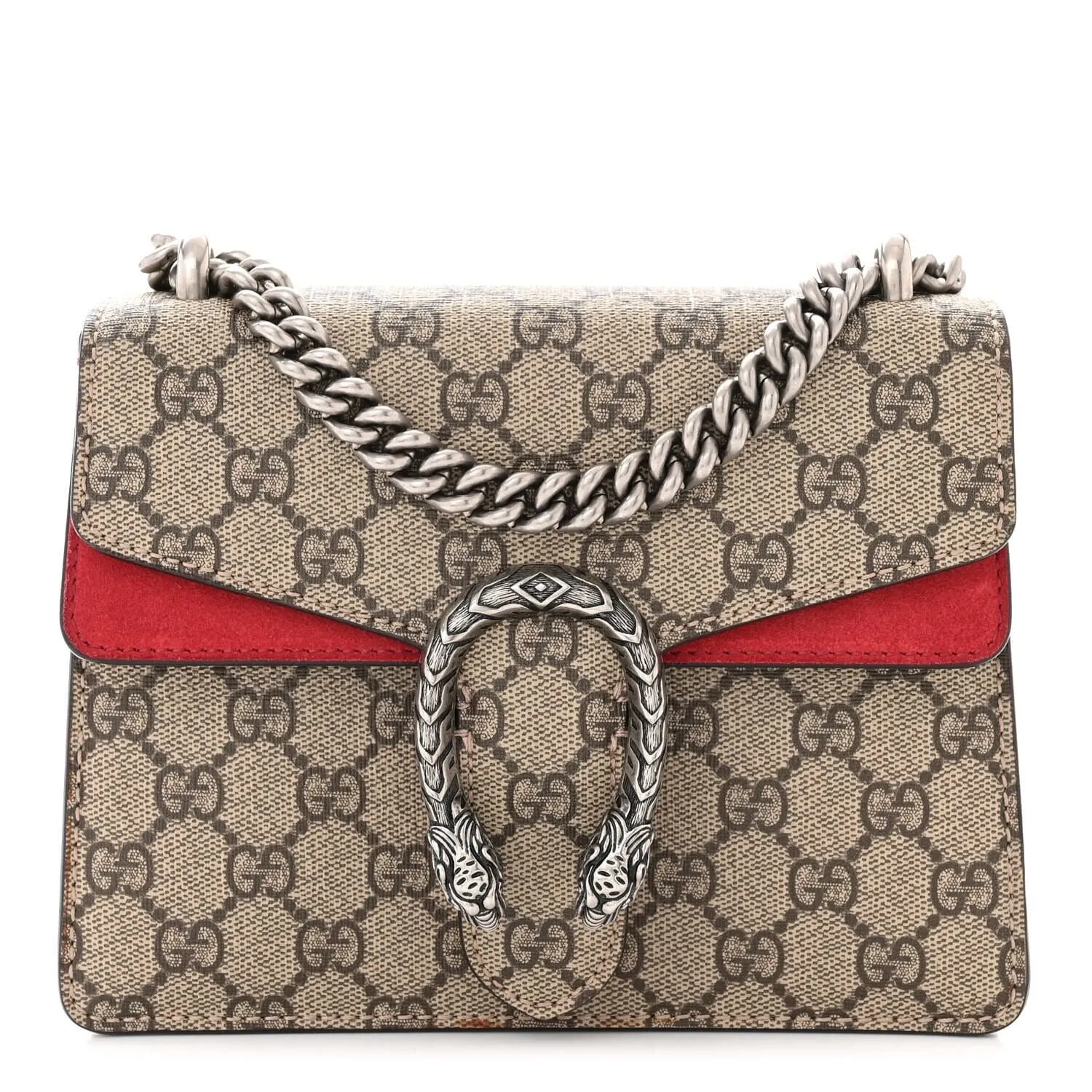 Gucci GG Supreme Monogram Mini Dionysus Shoulder Bag Taupe (Pre-Owned) sold by Zulily