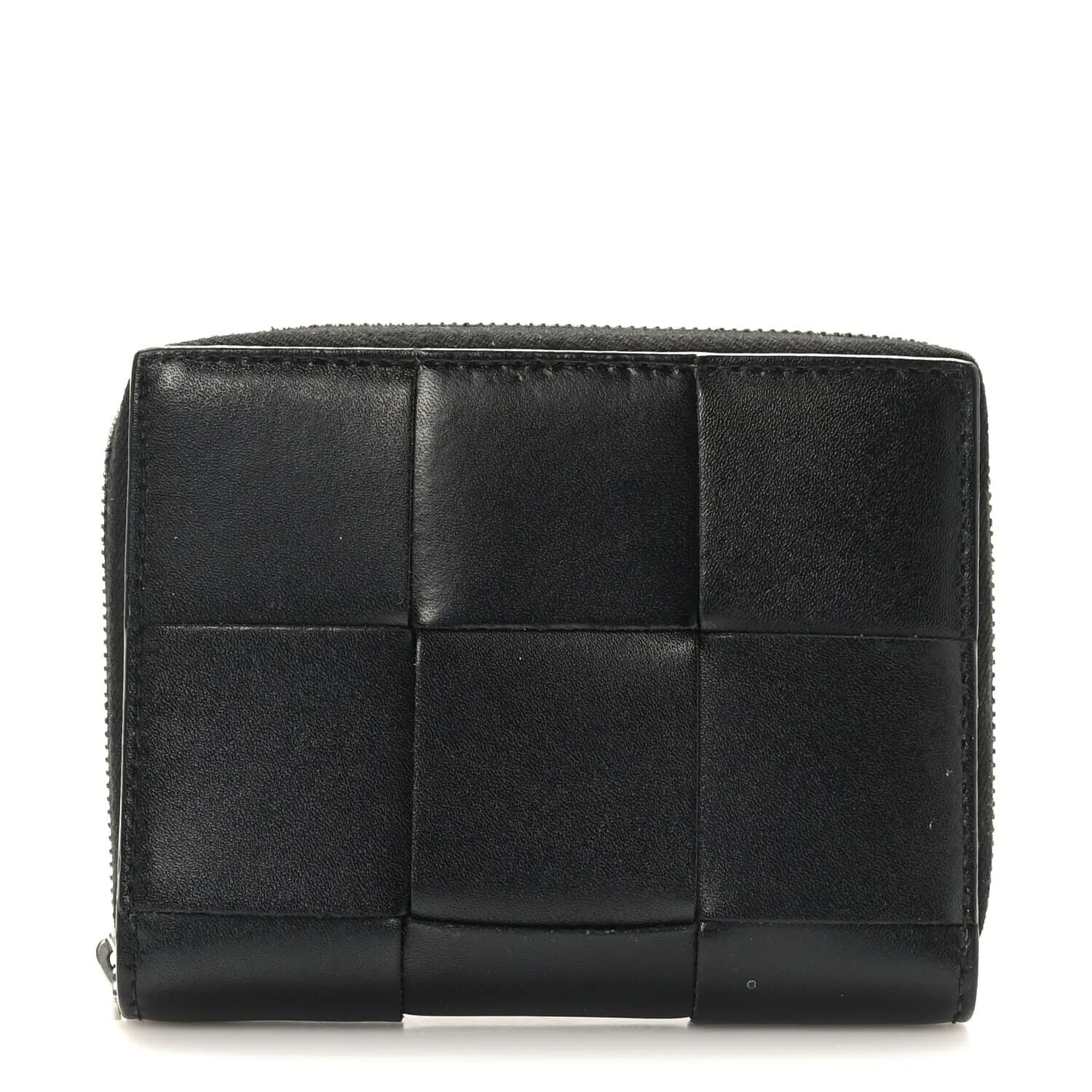 Bottega Veneta Nappa Maxi Intrecciato Zip Around Wallet Black (Pre-Owned) sold by Zulily