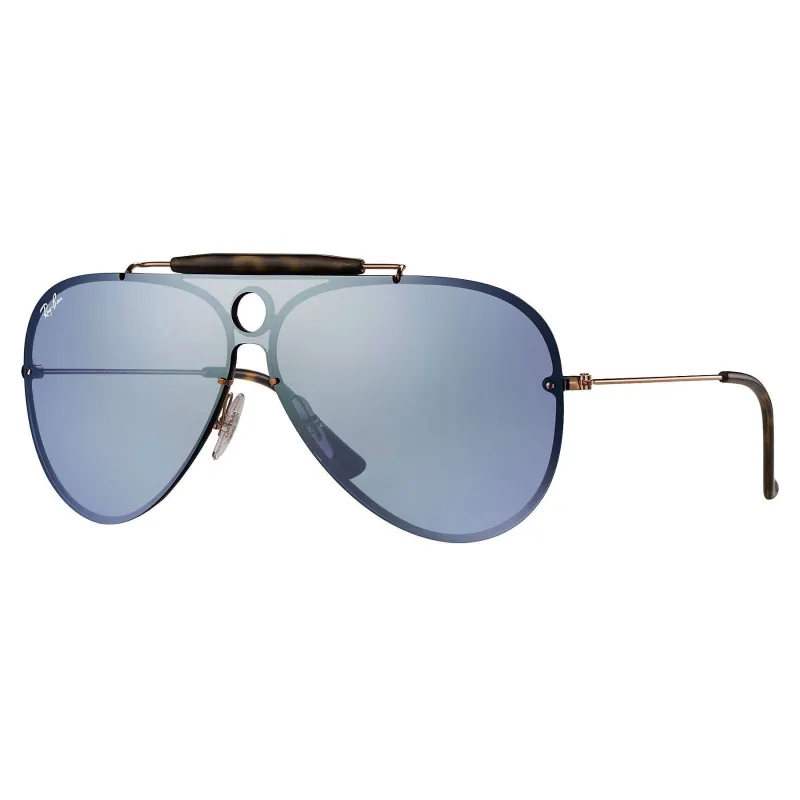 Copper Aviator Metal Sunglasses Violet Mirror Silver Lens sold by Zulily