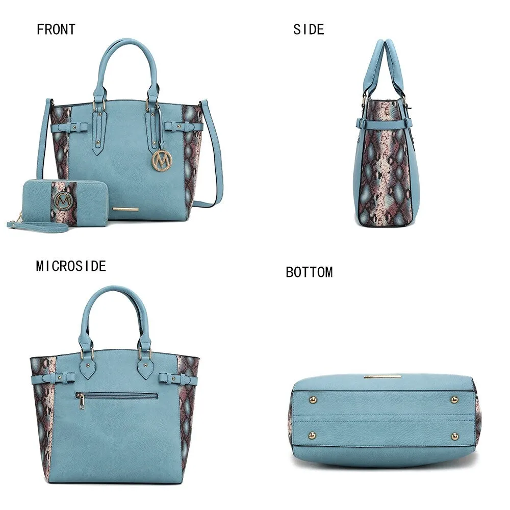 Joelle Faux-Snake Embossed Women's Tote bag & matching Wallet sold by Zulily product image thumbnail 4