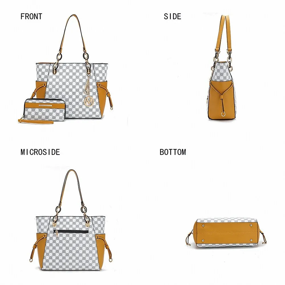 Xenia Circular Print Tote Bag with Wallet sold by Zulily product image thumbnail 3