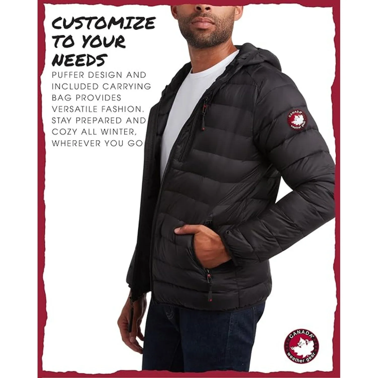 Men's Lightweight Packable Bubble Coat sold by Zulily product image thumbnail 3