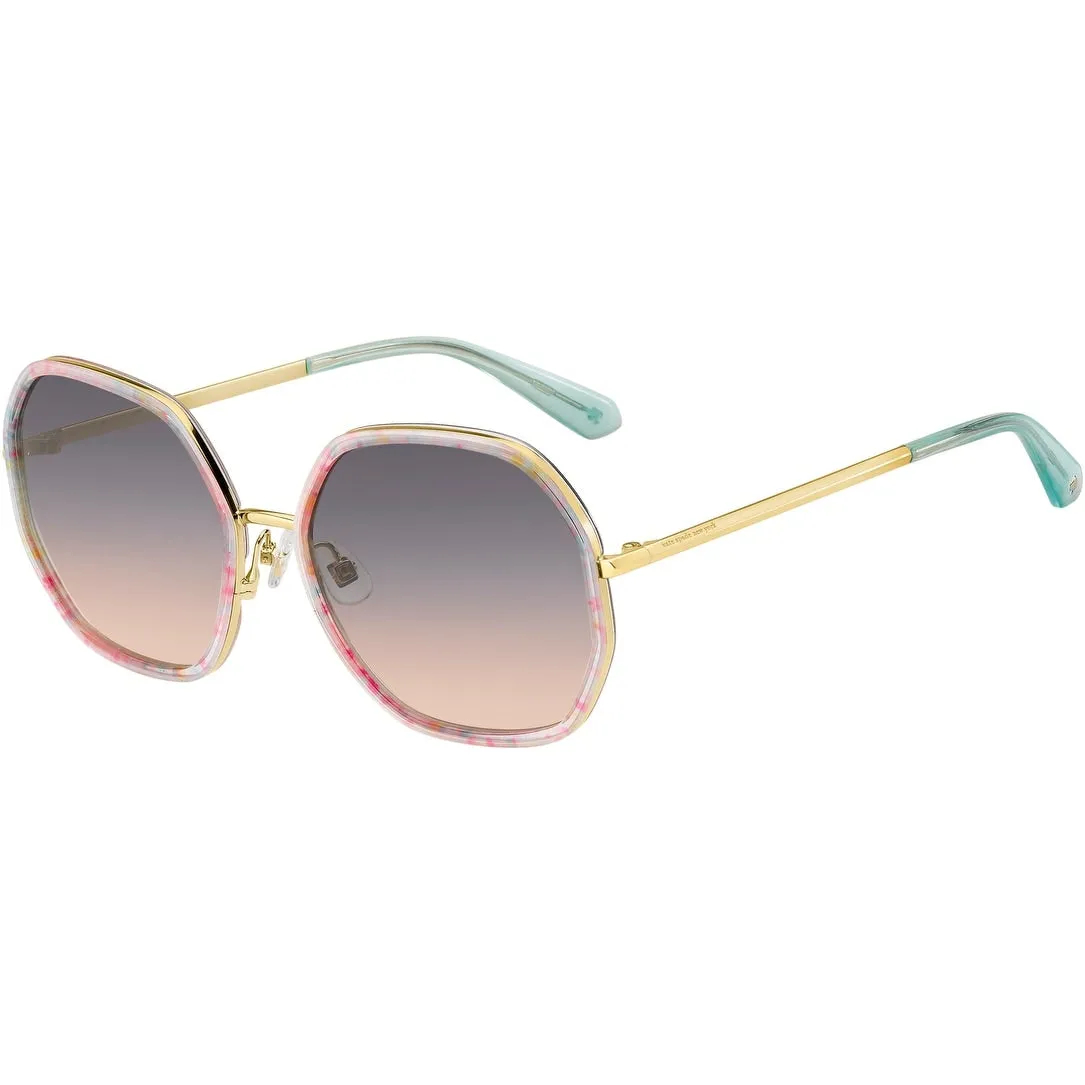 Nicola Gold Multicolor Women's Oversized Metal Sunglasses sold by Zulily