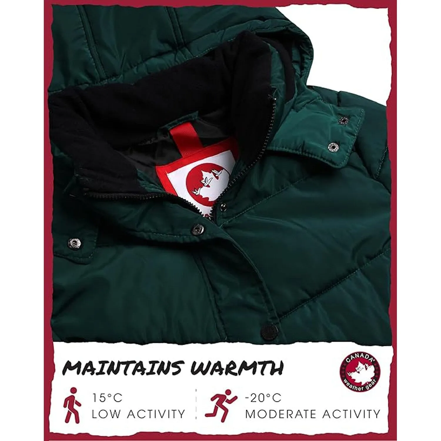 Plus - Women's Quilted Heavyweight Puffer Parka sold by Zulily product image thumbnail 5