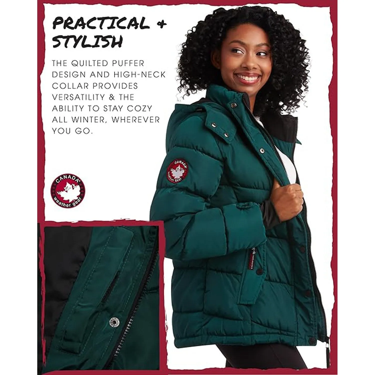 Plus - Women's Quilted Heavyweight Puffer Parka sold by Zulily product image thumbnail 4