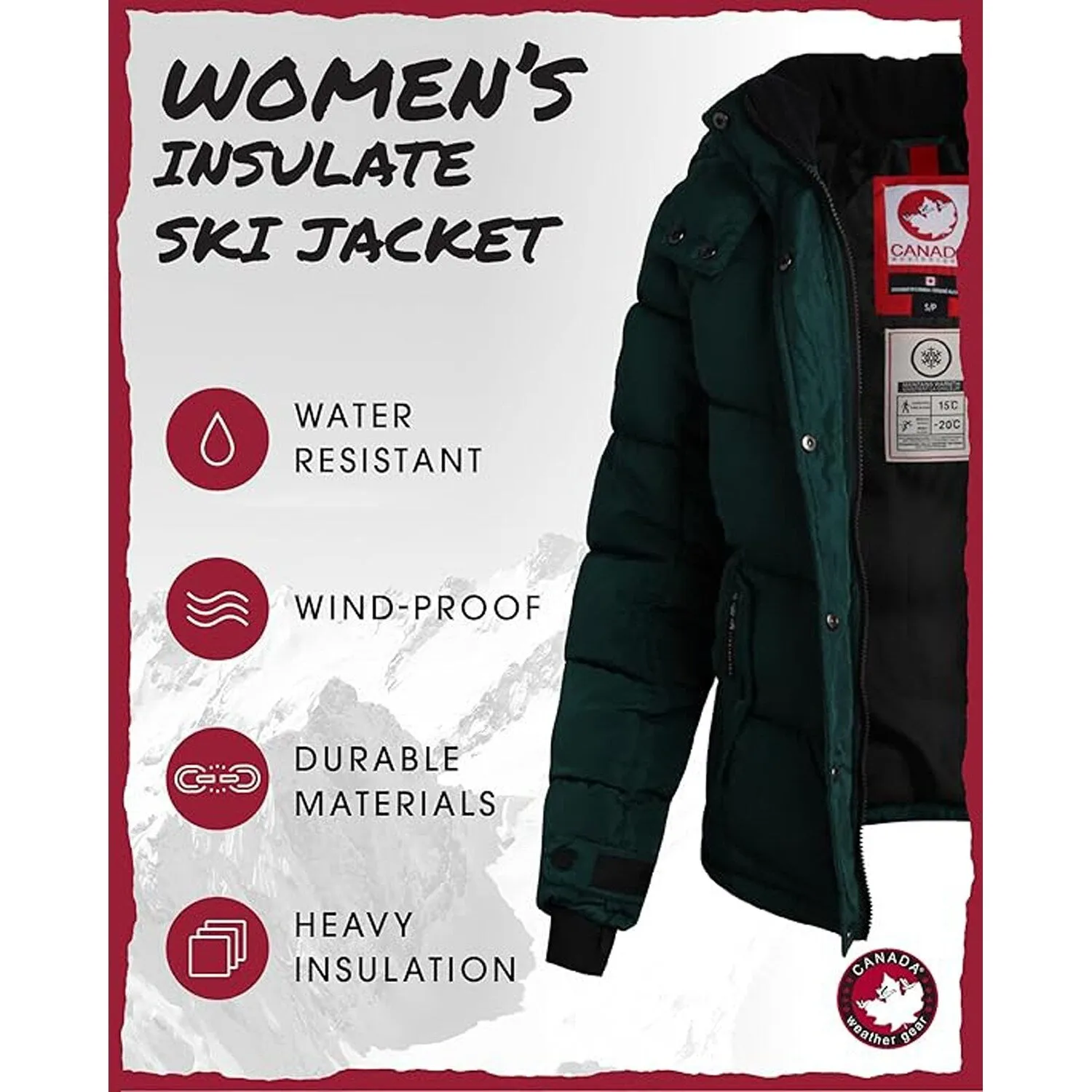 Plus - Women's Quilted Heavyweight Puffer Parka sold by Zulily product image thumbnail 3