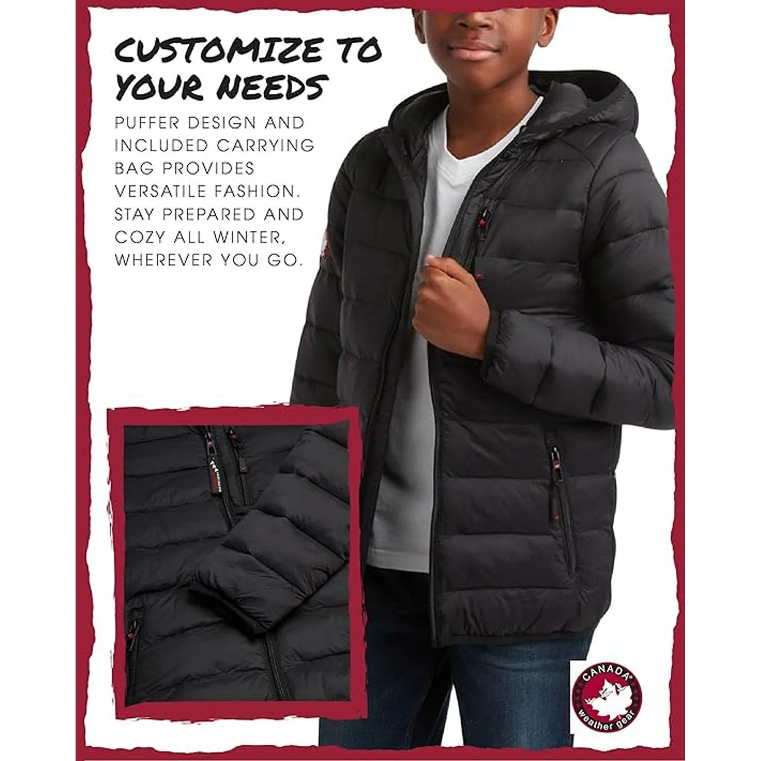 Boys Lightweight Packable Bubble Coat sold by Zulily product image thumbnail 5