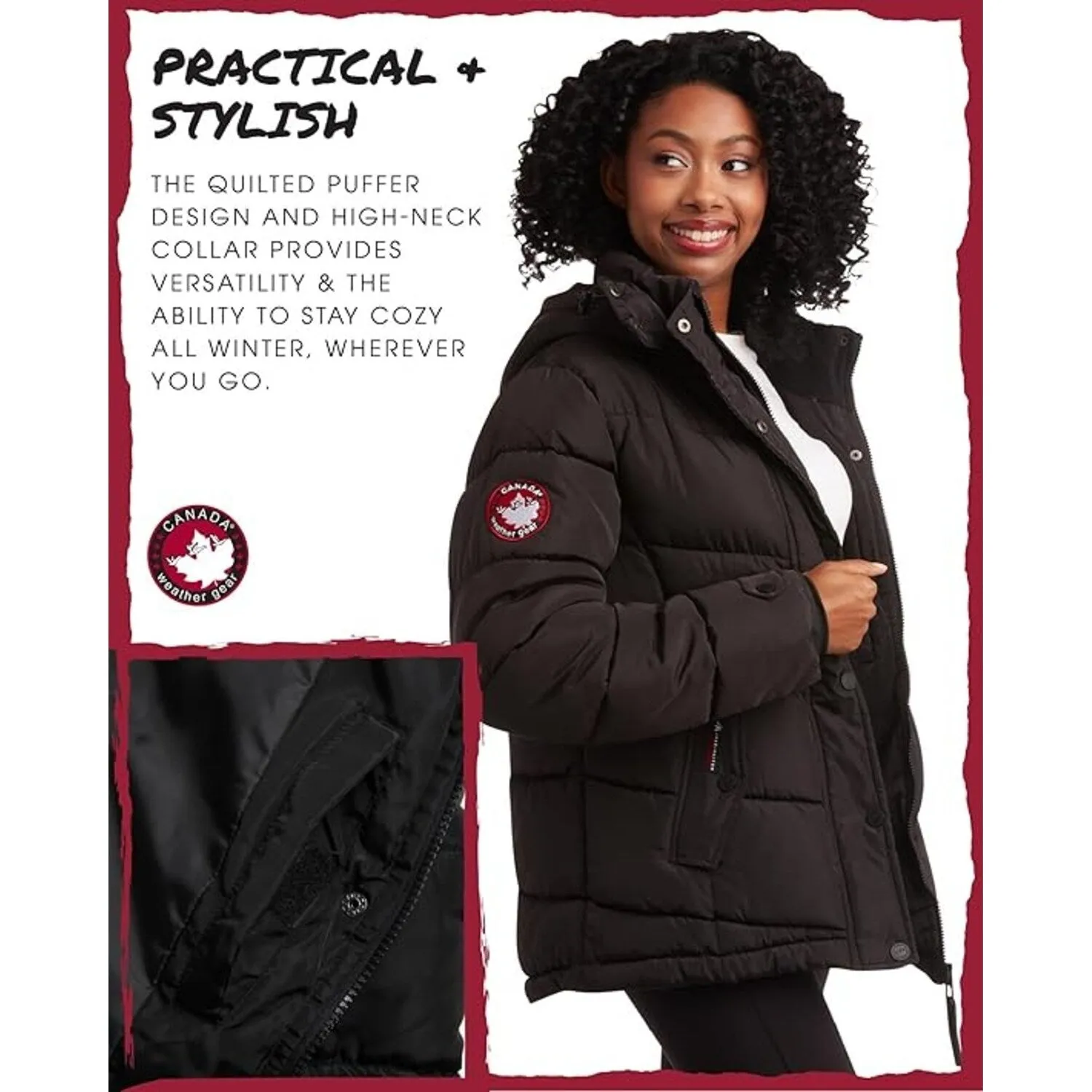 Plus - Women's Quilted Heavyweight Puffer Parka sold by Zulily product image thumbnail 3