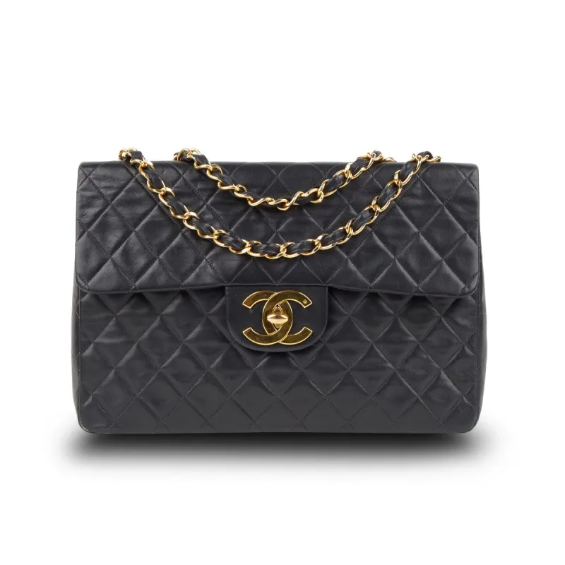 Chanel XL CC Vintage Maxi Flap Maxi Lambskin (Pre-Owned) sold by Zulily