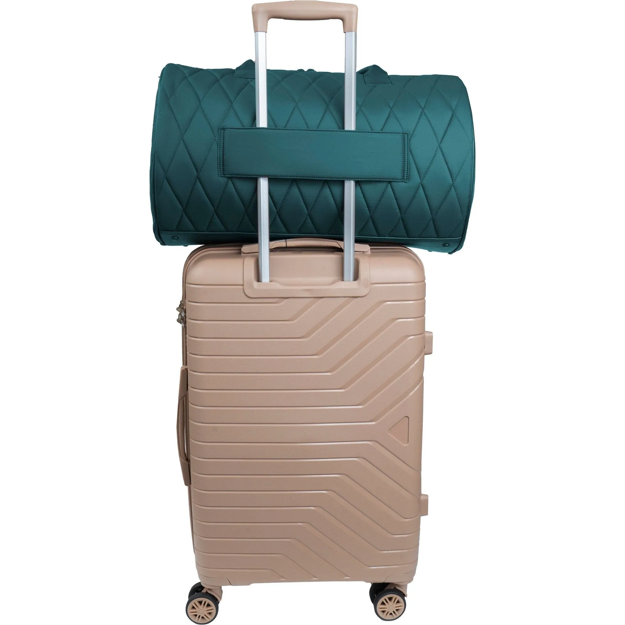 Max Studio 20 Inch Puffer Nylon Diamond Quilted Roll Duffle sold by Zulily product image thumbnail 4