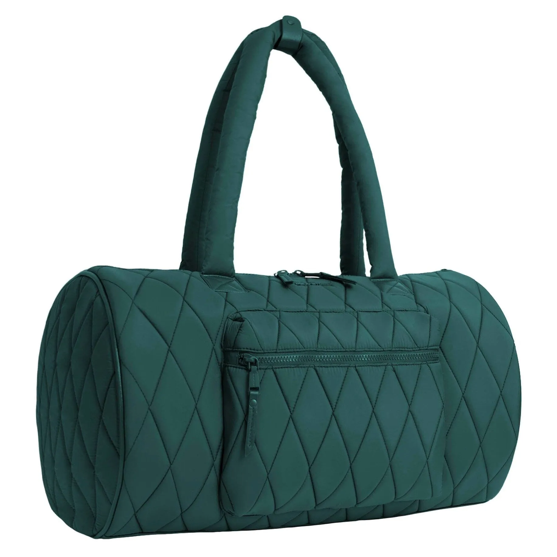 Max Studio 20 Inch Puffer Nylon Diamond Quilted Roll Duffle sold by Zulily product image thumbnail 2