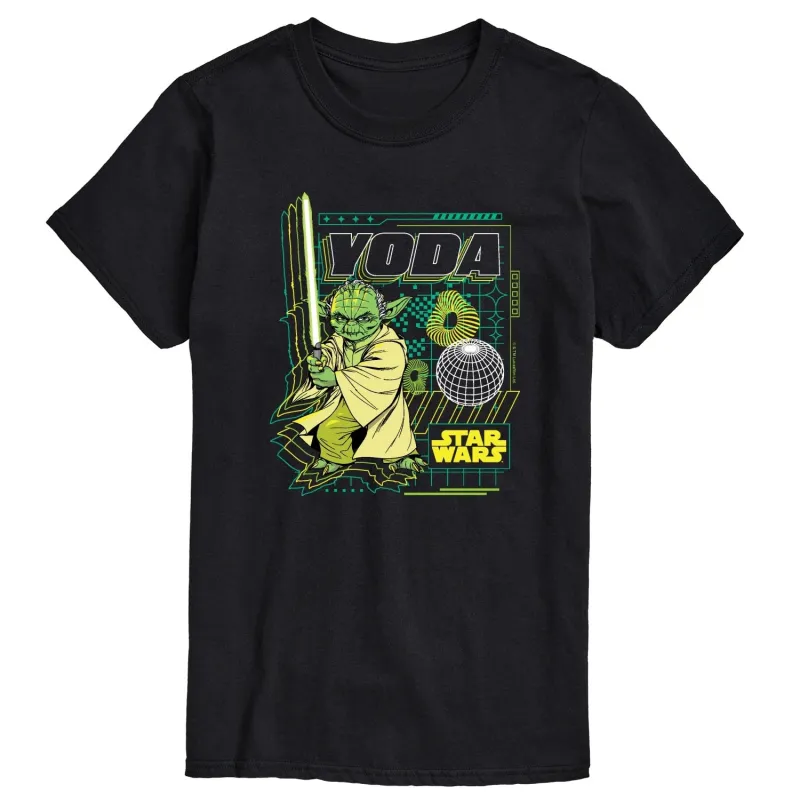 Men's Star Wars Digital Yoda Short Sleeve Tee sold by Zulily
