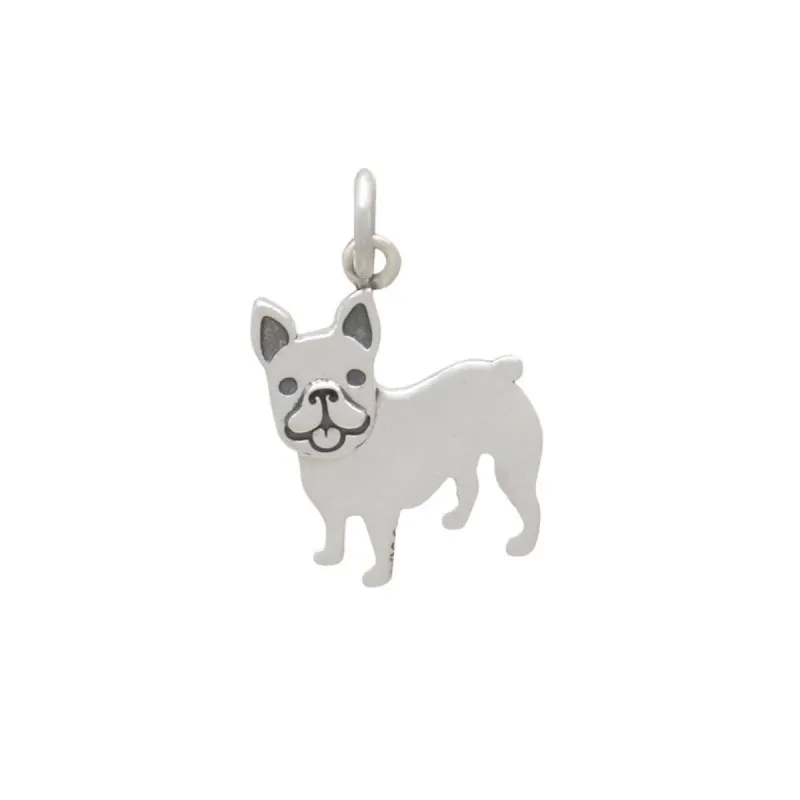 Sterling Silver French Bulldog Pendant Charm sold by Zulily
