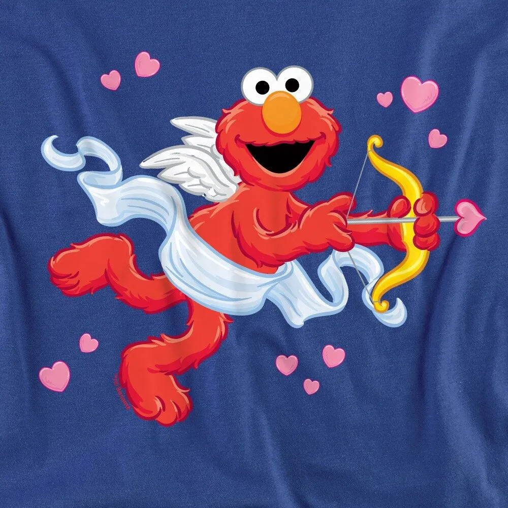 Sesame Street Valentine's Day Cupid Elmo Women's Loose T Shirt, Royal sold by Zulily product image thumbnail 2