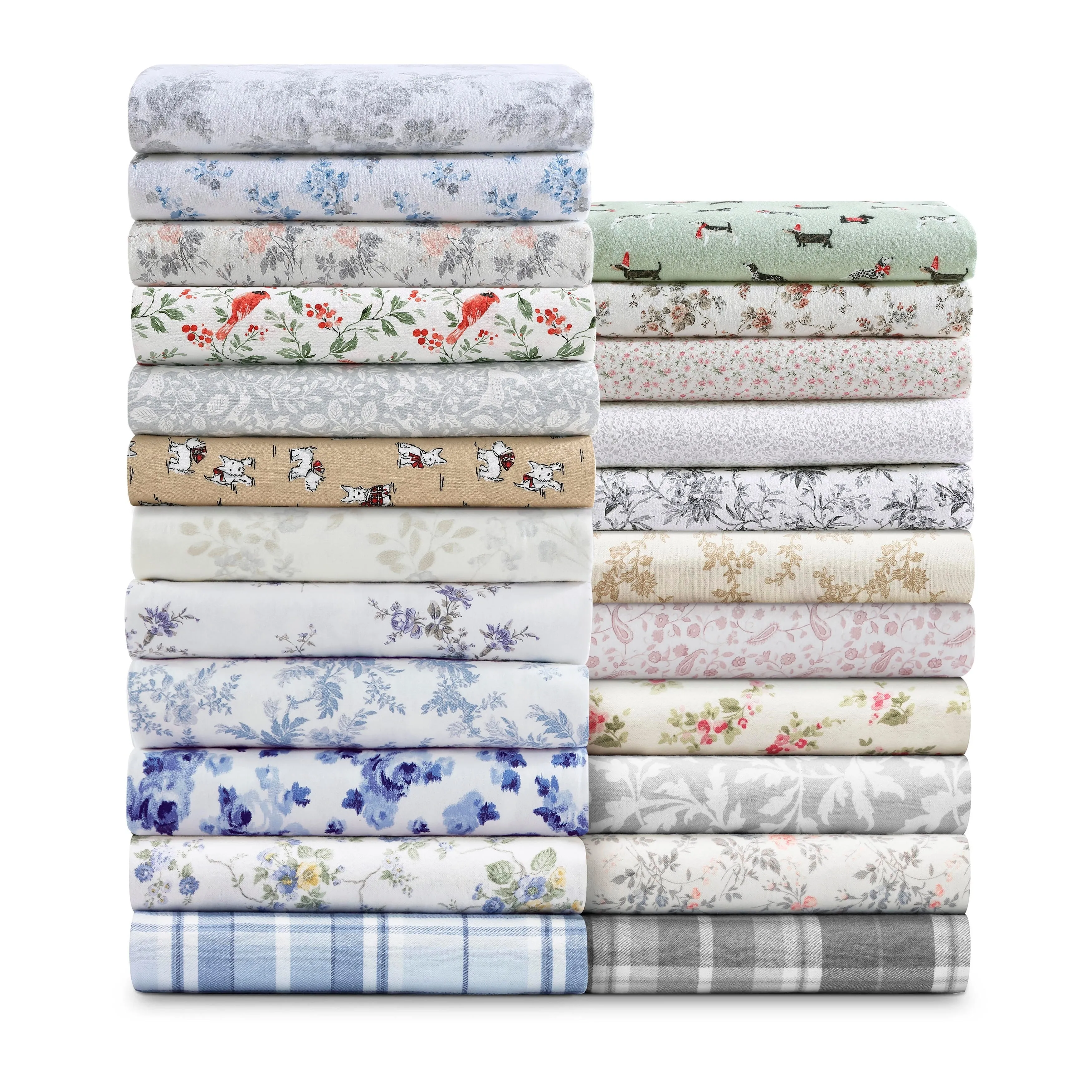 Laura Ashley Cotton Flannel Deep Pocket Sheet & Pillowcase Set sold by Zulily