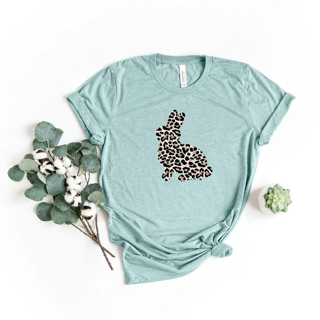 Leopard Bunny Short Sleeve Crewnneck Tee sold by Zulily