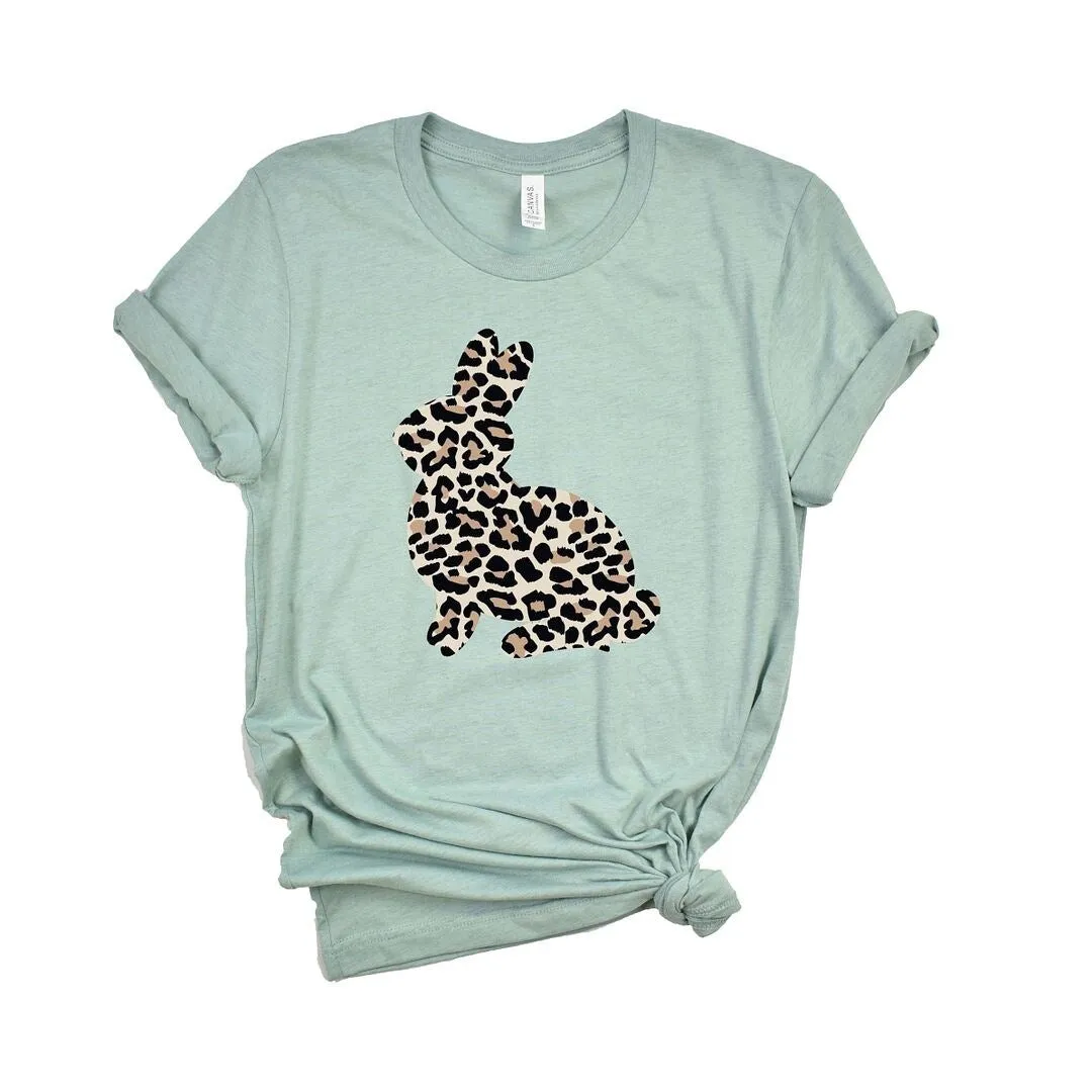 Leopard Bunny Short Sleeve Crewnneck Tee sold by Zulily product image thumbnail 2