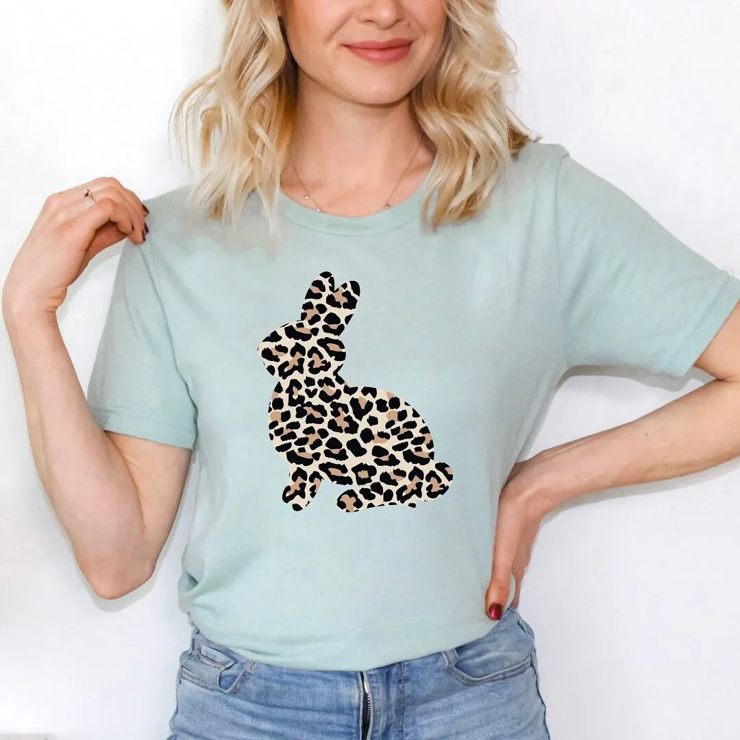 Leopard Bunny Short Sleeve Crewnneck Tee sold by Zulily product image thumbnail 3