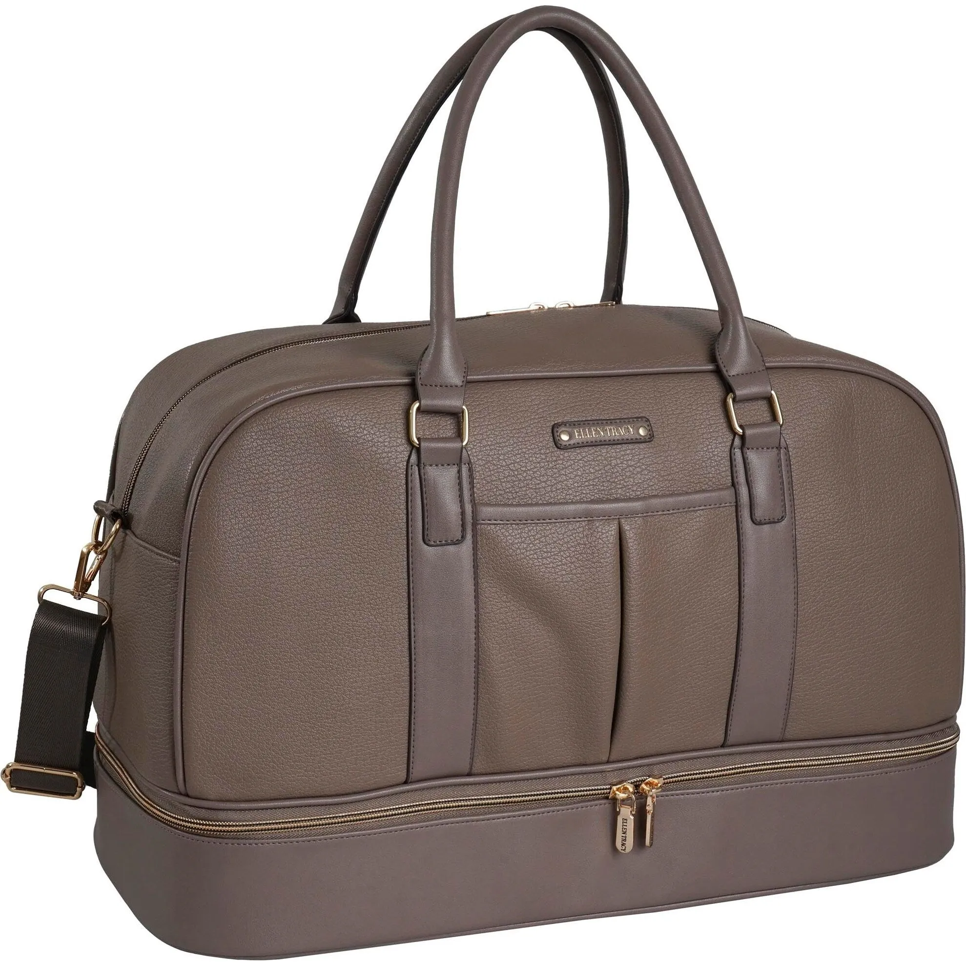 Ellen Tracy 20 Inch Light Pebble Grain Travel Weekender Duffle sold by Zulily