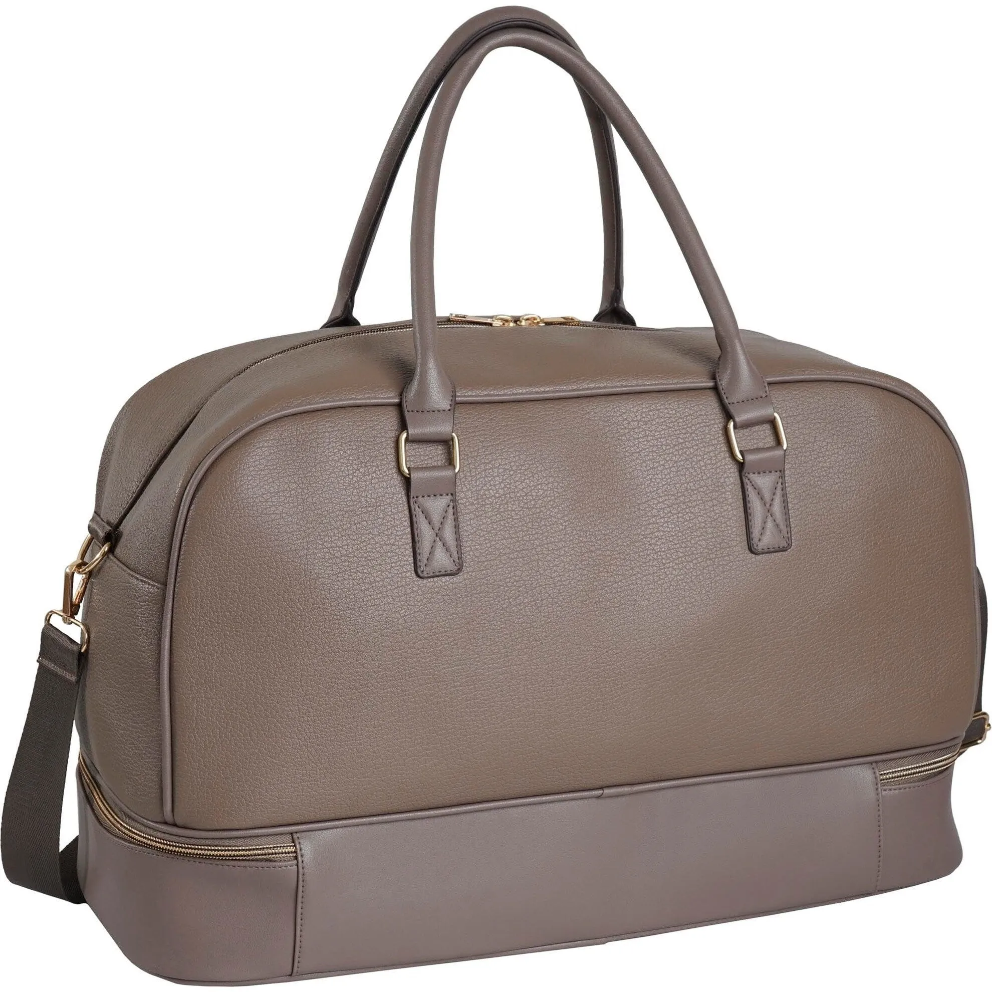 Ellen Tracy 20 Inch Light Pebble Grain Travel Weekender Duffle sold by Zulily product image thumbnail 5